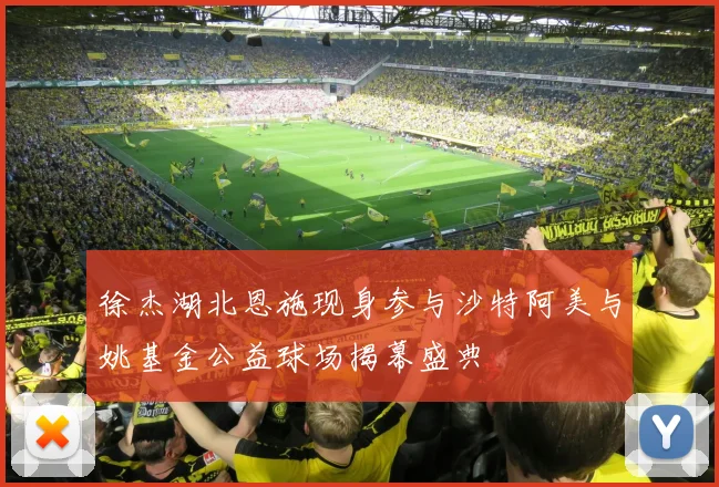 徐杰湖北恩施现身参与沙特阿美与姚基金公益球场揭幕盛典